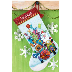 70-08867 Santa's Sidecar Stocking