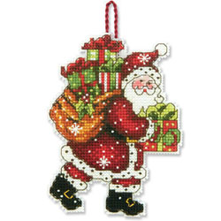 70-08912 Santa With Bag Christmas Ornament