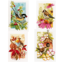 Vervaco Clever Owls Counted Cross Stitch Bookmark Kit